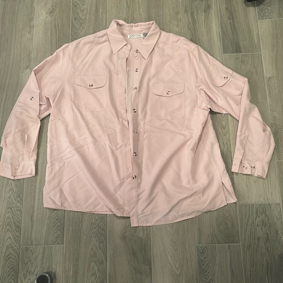 Dress Barn Women’s Pink Button Up Size 2X - Picture 1 of 3